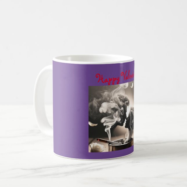 Mug Saint Valentin pour amoureux, amoureux, couple bai (Devant gauche)
