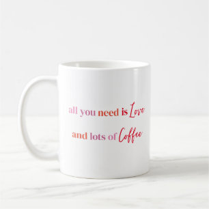 Mug Saint Valentin Simple Love Calligraphie personnali