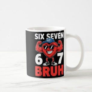 Mug Saint-Valentin Six Sept Bruh 67 Mème Drôle Valent