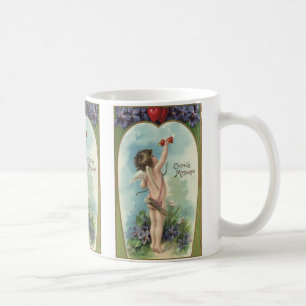Mug Saint-Valentin victorien vintage, Message de Cupid
