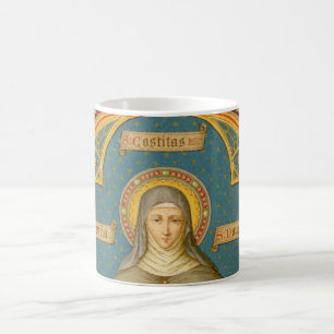 Mug Sainte Claire d'Assise et des manuscrits de Vows (