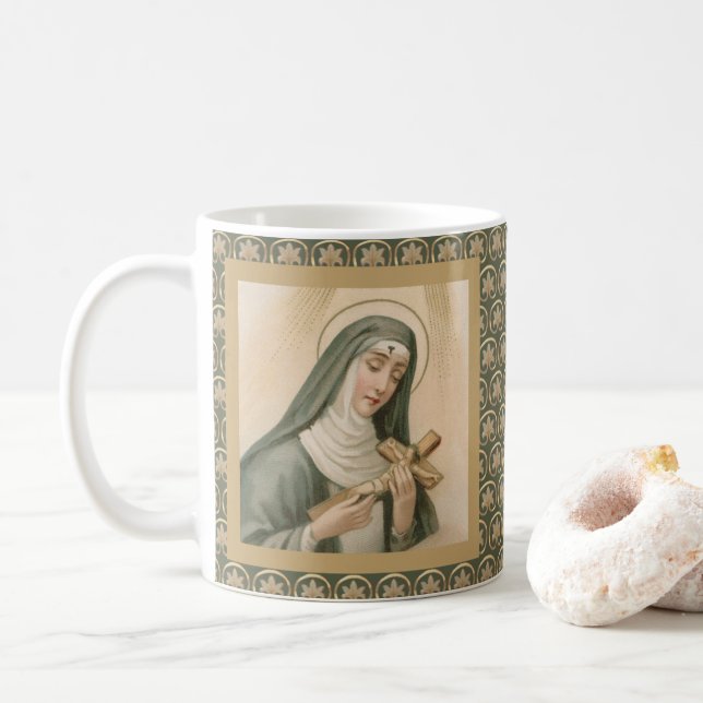 Mug Sainte-Rita de Cascia (M 015) (Avec donut)
