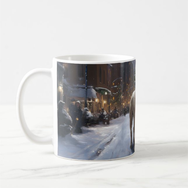Mug Saison de Noël du American Staffordshire (Gauche)