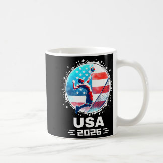 Mug Saison de volley-ball 2026 États-Unis Allez États-