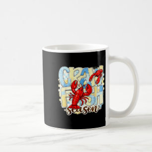 Mug Saison des écrevisses à carapace à carreaux drôle