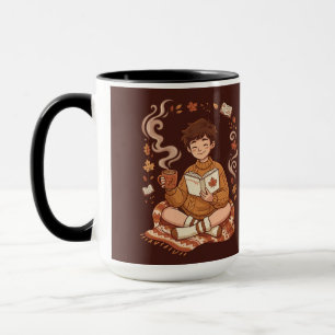 Mug Saison Douillette Lecteur d'Automne Amateur de Liv