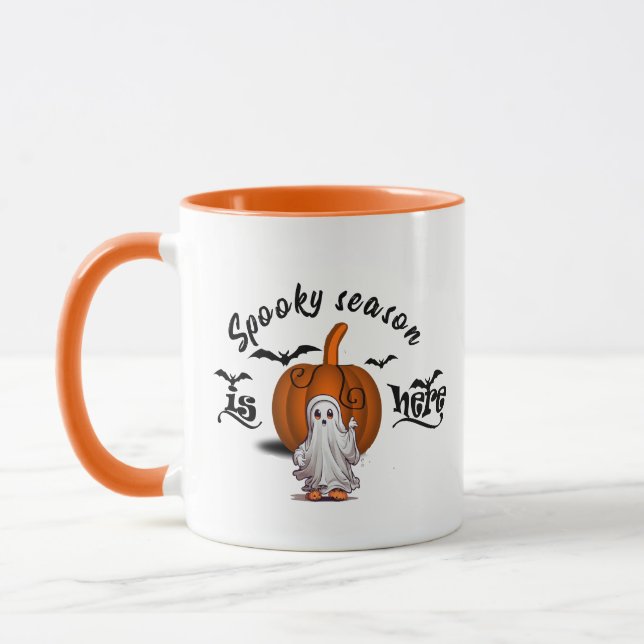 Mug saison éffrayante ici drôle halloween (Gauche)