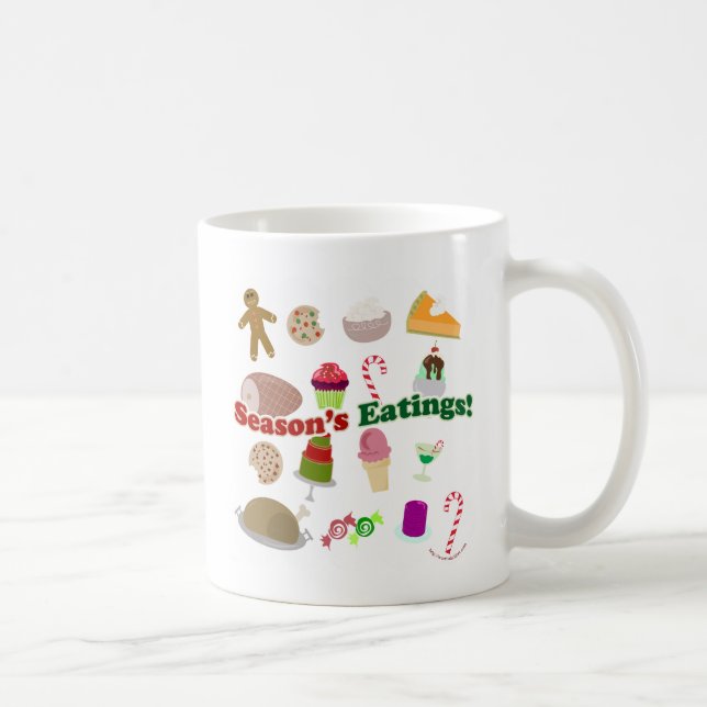 Mug Saisons Manger Amusant Vacances Nourriture Temps (Droite)