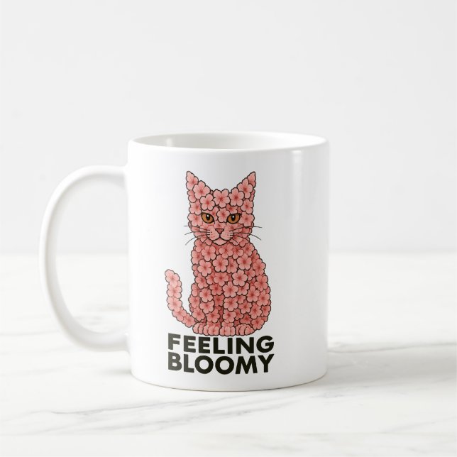 Mug Sakura Fleurs Chat Sentiment de Bloomie (Gauche)