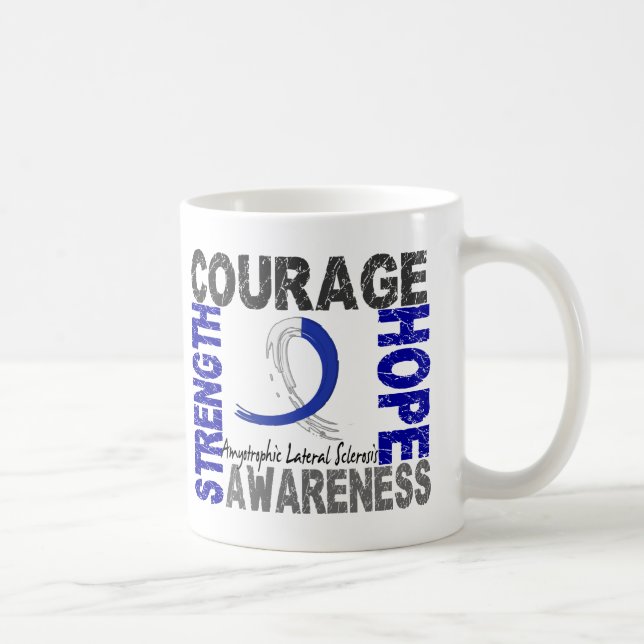 Mug SAL d'espoir de courage de force (Droite)
