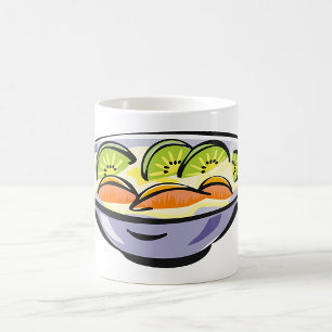 Mug Salade de fruits frais Bowl avec Kiwi et orange