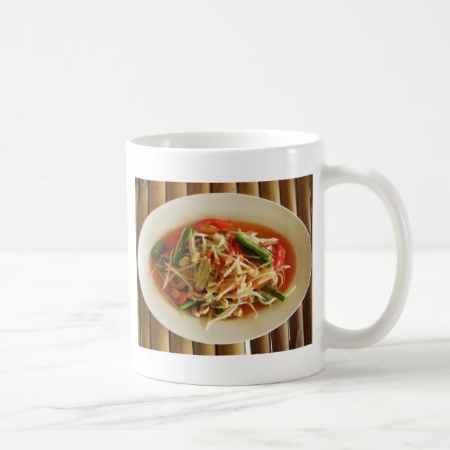 Mug Salade de Papaya épicé [Som Tam] ... Thai Lao Food (Droite)