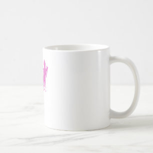 Mug Salamandre Rose Distressée Avec Lavette De Peintur