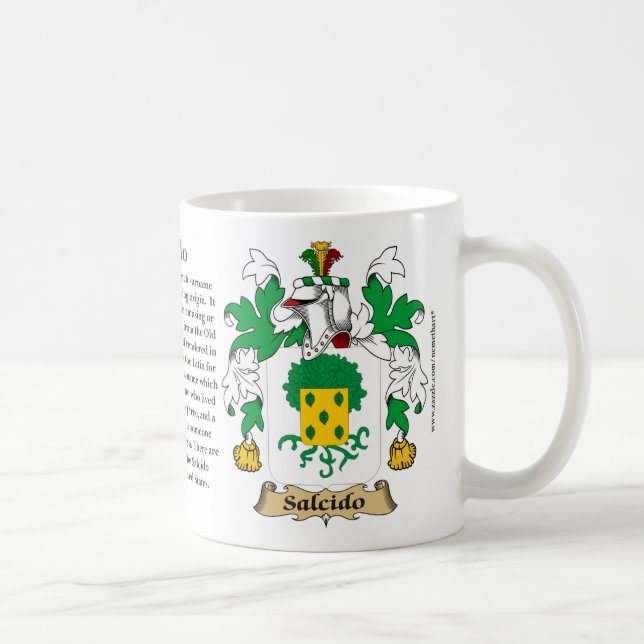 Mug Salcido, l'origine, la signification et la crête (Droite)