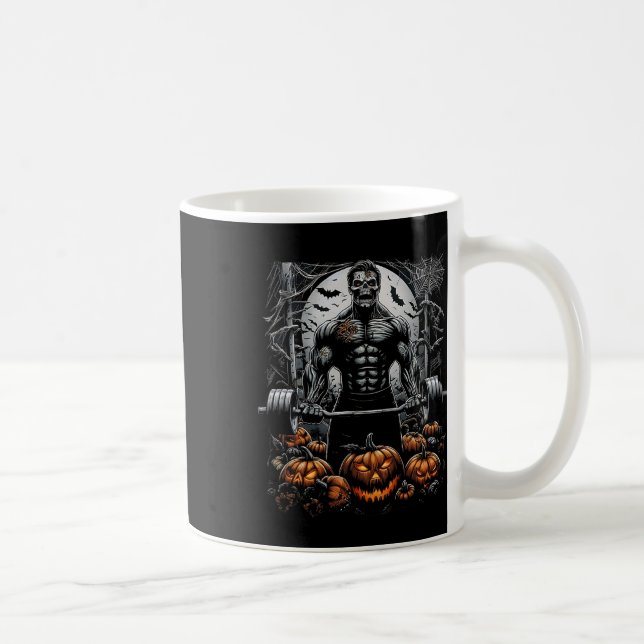 Mug Salle De Sport éffrayante Skeleton hantée Fitness  (Droite)