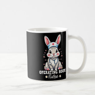 Mug Salle d'opération Bunny infirmière avec Stethoscop