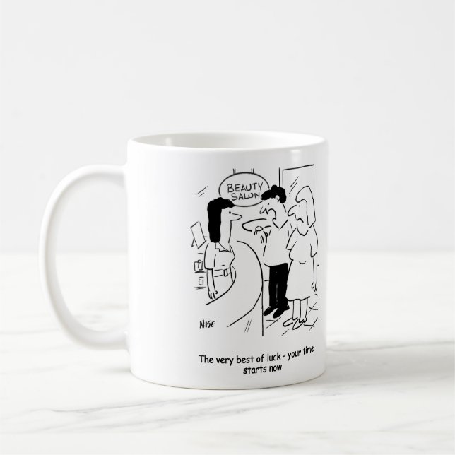 Mug Salon de beauté - votre temps commence... maintena (Gauche)
