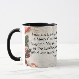 Mug Salutation de Noël personnalisée