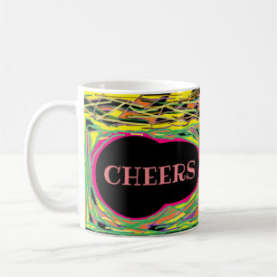 Mug Salutations amusantes raypey wiggé design pastels