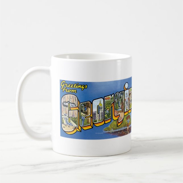Mug Salutations de l'État de la Pêche (Gauche)