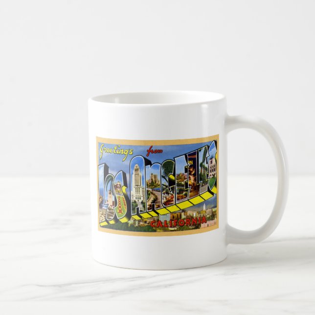 Mug Salutations de Los Angeles la Californie (Droite)