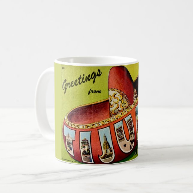 Mug Salutations de Tijuana Mexique (Devant gauche)