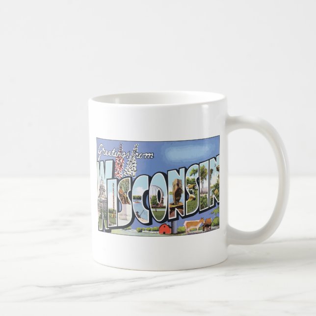 Mug Salutations du Wisconsin, cru (Droite)