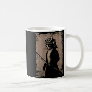 Mug Samouraï Chat Japonais Vintage Drôle Graphique Uki