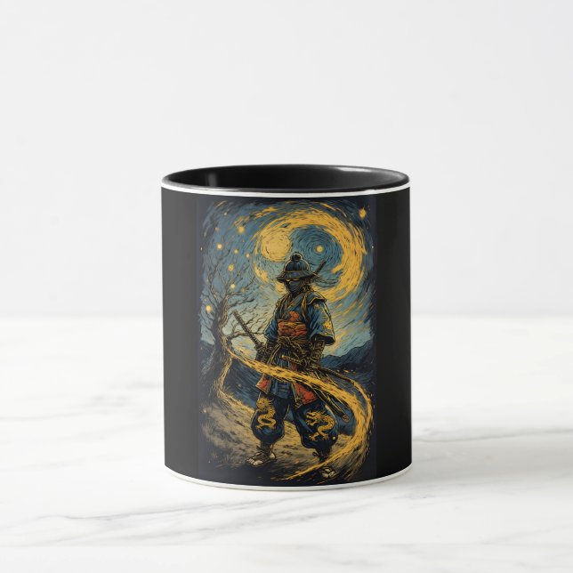 Mug Samouraï du Wutang, sombre rétro (Centre)