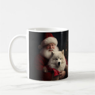 Mug Samoyé Avec Noël Festif Du Père Noël