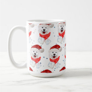 Mug Samoyed Chien race Étoiles de Noël