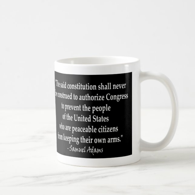 Mug Samuel Adams - citation de bras de citoyens (Droite)