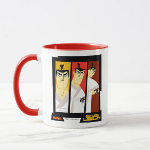 Mug Samurai Jack Caractère Tri-Panel Futuristic Frame