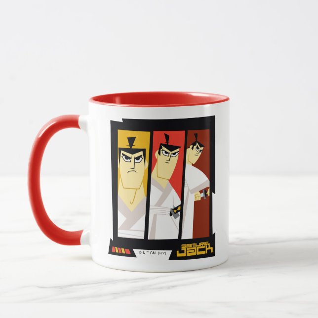 Mug Samurai Jack Caractère Tri-Panel Futuristic Frame (Gauche)