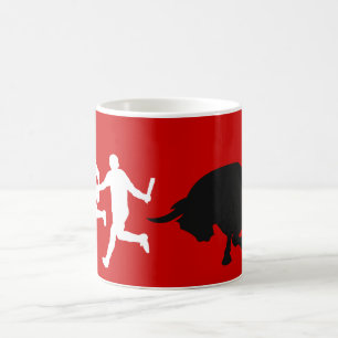 Mug San Fermin, Pamplona : courant avec les taureaux,