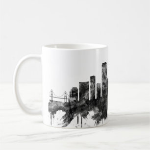 Mug San Francisco California Skyline BW