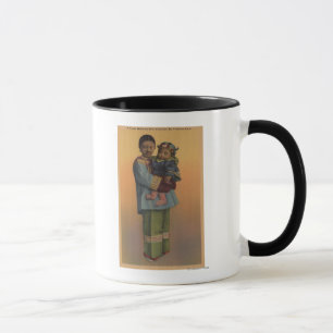Mug San Francisco, femme de CAChinese et bébé