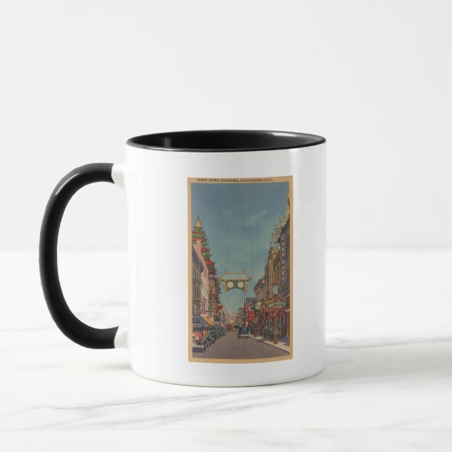 Mug San Francisco, SCÈNE DE LA TÊTE DE Chinatown (Gauche)
