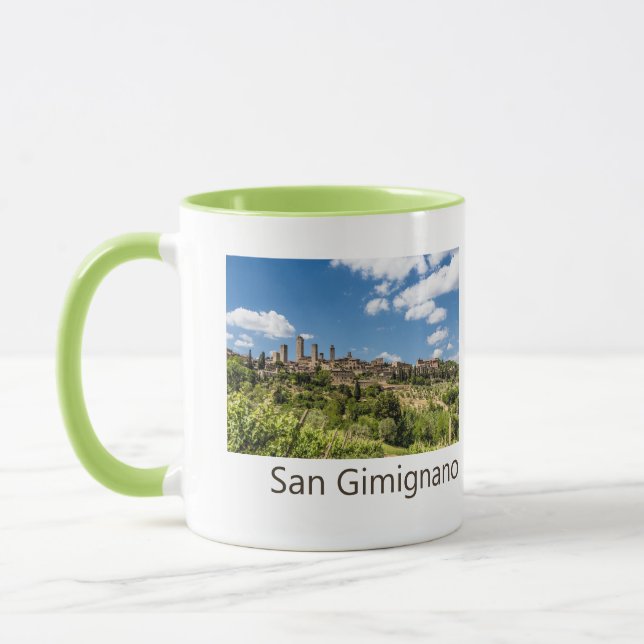 Mug San Gimignano Toscane Italie Panorama Souvenir (Gauche)