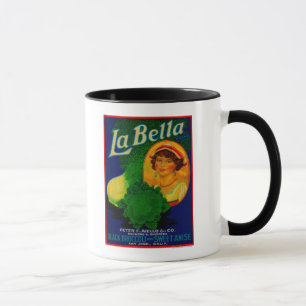 Mug San Jose, étiquette végétal de CaliforniaLa Bella