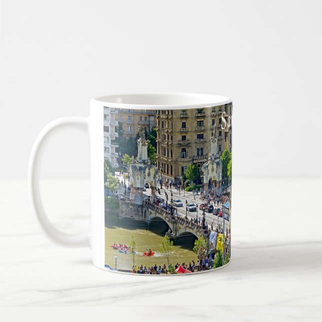 Mug San Sebastian - Donostia. Pont de María Cristina (Gauche)