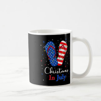 Mug Sandales Rouge Blanc Bleu Drapeau Usa Lumières Noë