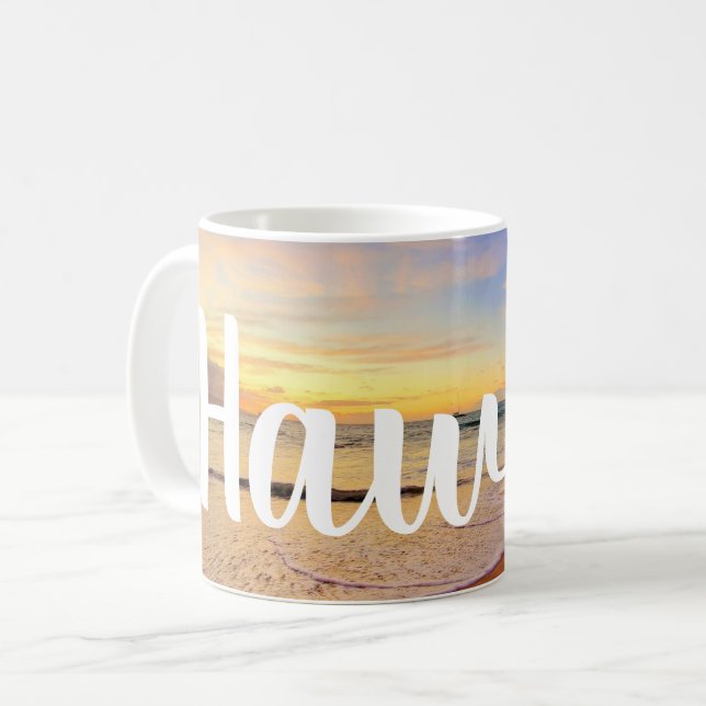 Mug Sandy Beach et Sunset (Devant gauche)