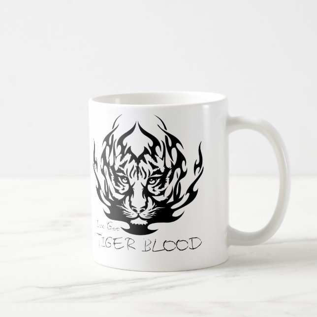 MUG SANG DE TIGRE D'ÉCLAT DE MOYEN (Droite)