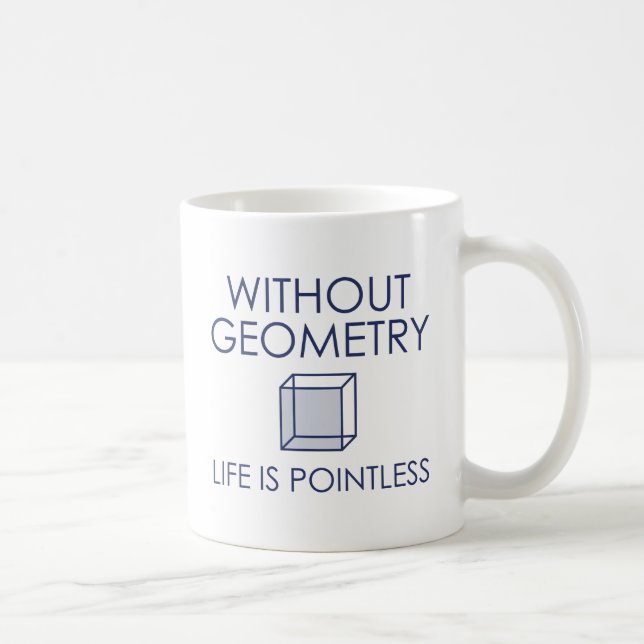 Mug Sans Géométrie, La Vie N'A Pas De Points (Droite)