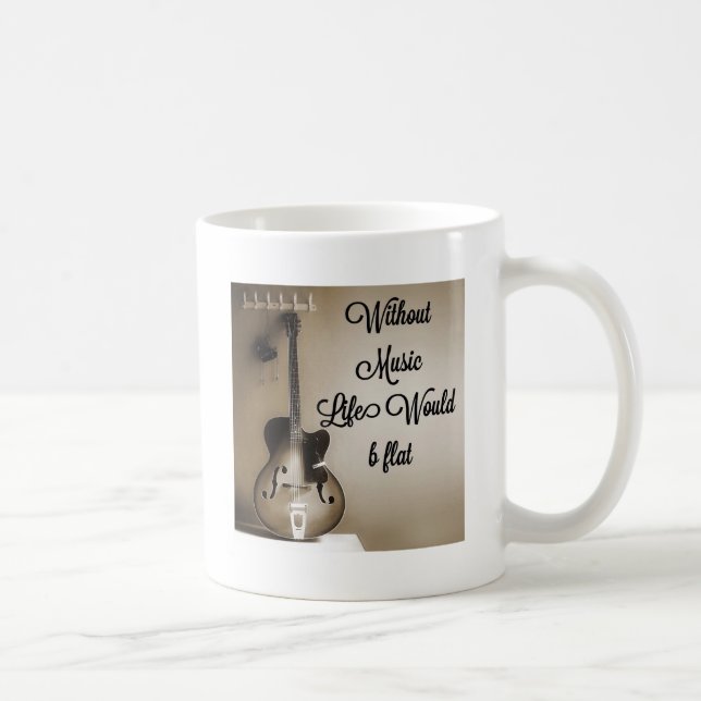 Mug Sans vie de musique b plat (Droite)