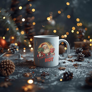 Mug Santa aime chaud – Noël adulte drôle