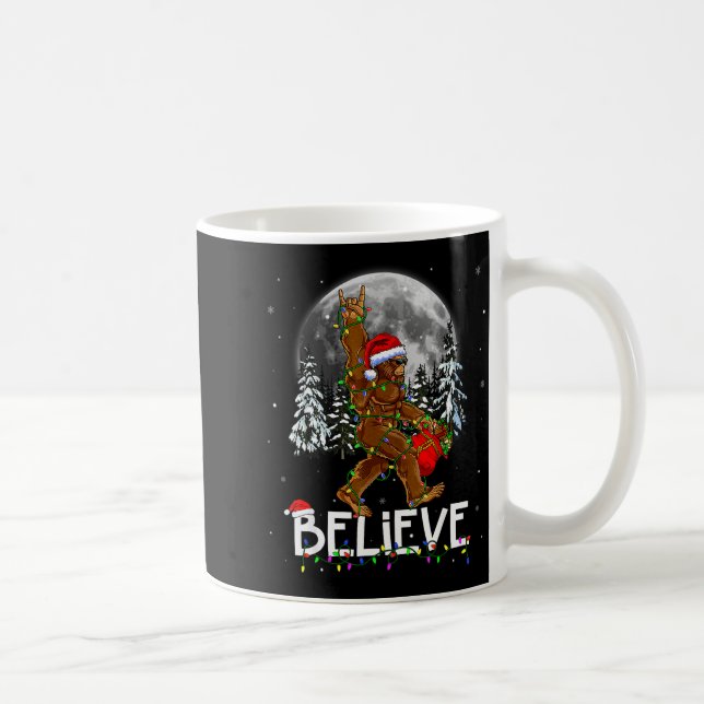 Mug Santa Bigfoot Christmas Lights Funny Sasquatch Bel (Droite)