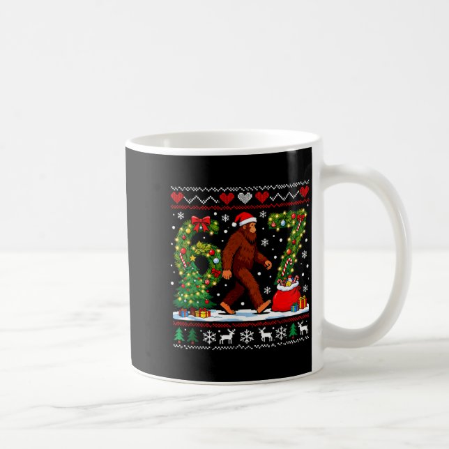 Mug Santa Bigfoot Christmas Tree Funny Sasquatch 67  (Droite)