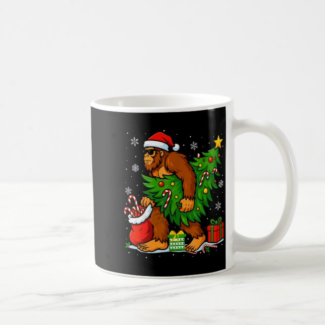 Mug Santa Bigfoot Christmas Tree Xmas Lights Funny Sas (Droite)
